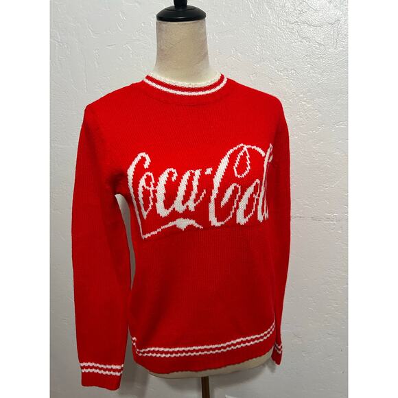 Coca-Cola Red Knit Sweater – Size Small - Picture 4 of 8